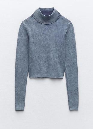 Укороченный лонгслив zara, p. s