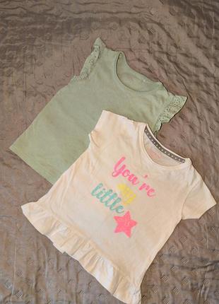 Набор качественных футболок для девочки.