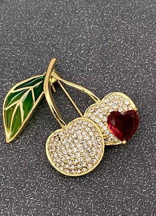 Брошка вишні 🍒
