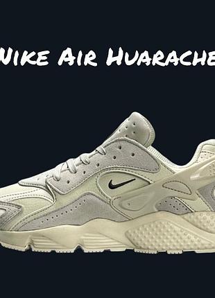 Женские кроссовки nike air huarache beige