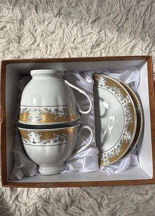 Порцеляновий набір для чаювання на 2 персони