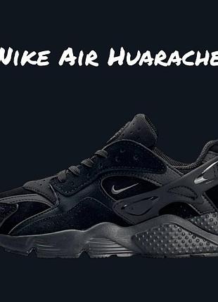 Женские кроссовки nike air huarache all black