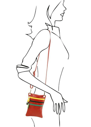 Сумка крос-боді genuine leather made in italy жіноча з натуральної шкіри нова