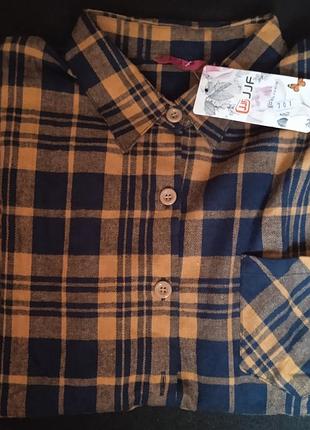 Рубашка, рубашка, женская из фланели