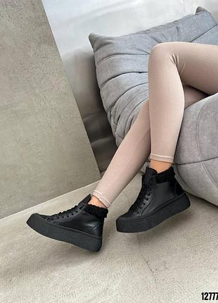 Ботинки 12777, р.40,41, натуральная кожа, черный