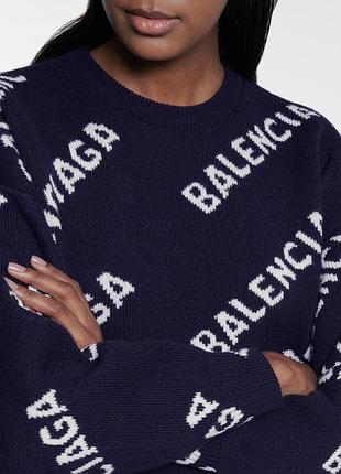 Свитер удлиненный оверсайз balenciaga