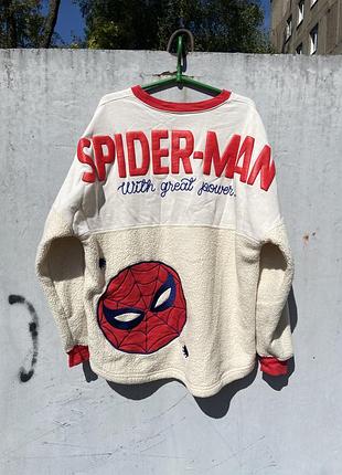 Кофта шерпа людина павук spiderman marvel sherpa
