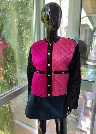 Вінтажна стьобана куртка бомбер sonia rykiel