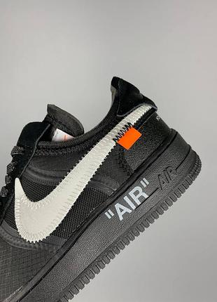 Off-white x nike air force 1 black 4