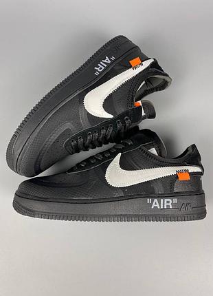 Off-white x nike air force 1 black 7