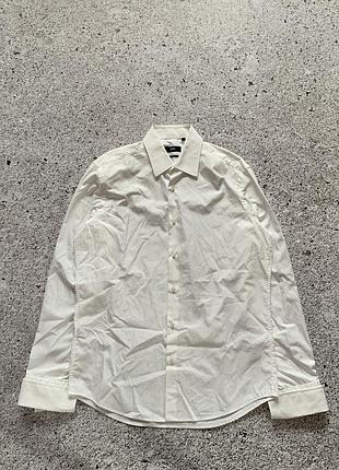 Hugo boss сорочка костюмна формальна button up під запонки