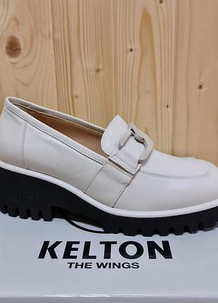 Итальянские лоферы фирмы kelton кожа