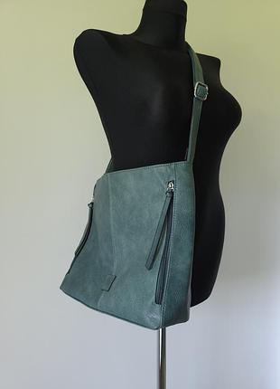 Сумка шопер, зеленого кольору. 9