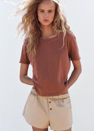 Бавовняна футболка з фламе