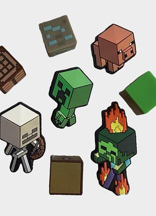 Jibbitz minecraft джибітси серії майнкрафт