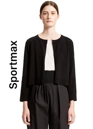Кардиган без застежки sportmax max mara из хлопка и шелка декорирован камнем сваровски
