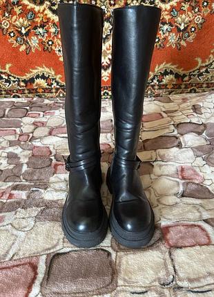 Женские сапоги высокие зимние