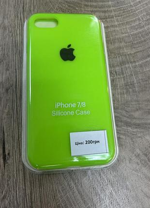 Чохол силіконовий на iphone se/7/8