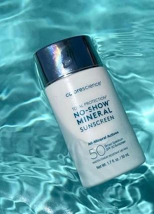 Colorescience no-show mineral sunscreen spf 50 прозрачный минеральный солнцезащитный флюид