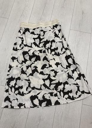 Юбка лен стильная