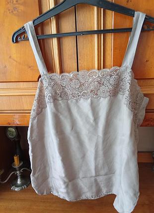 Шовкова майка топ шовк