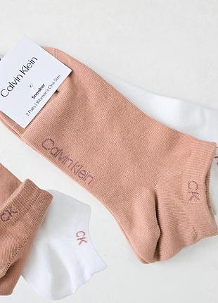 Короткие носки calvin klein pack×2