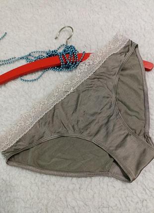 Эластичные женские трусики размер л (40),коттон+ вискоза