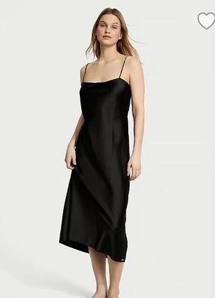 Розкішна сатинова сукня  luxe satin long slip dress від victoria's secret оригінал вікторія  сікрет