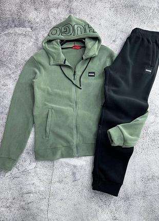 Чоловічий велюровий спортивний костюм hugo boss