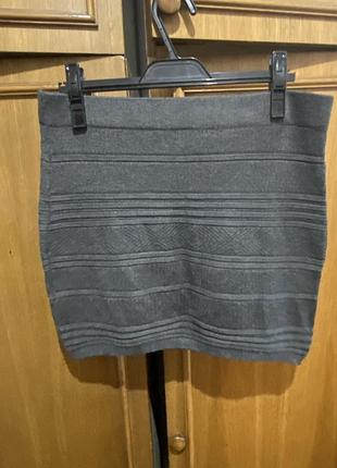 Юбка плотной вязки