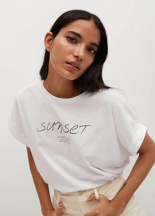 Футболка оверсайз mango