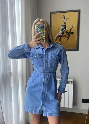 Джинсовий жіночий сарафан  missguided , плаття missguided