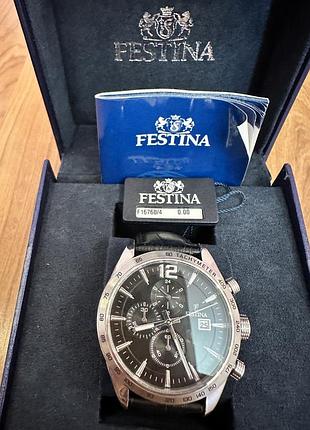 Самая низкая цена в интернете элегантные мужские часы festina f16760/4!!!