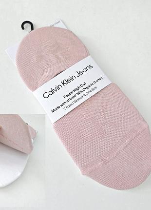 Носки следы calvin klein footie high cut набор