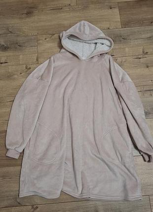 Халат худі флісовий жіночий розмір m/l
