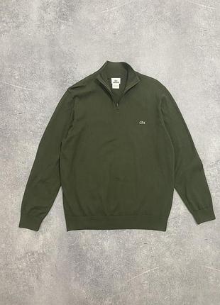Свитшот lacoste 1/4 zip