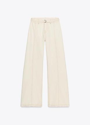 Джинси z1975 bootcut з ременем і високою посадкою zara