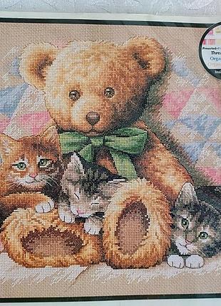 Набор для вышивки крестом dimensions 35236 "тедди и котята" – "teddy & kittens”