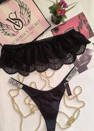 Купальник бандо бикини итсы victoria's secret 75a 75b 70b 70c 70a 70b со стразами стринги