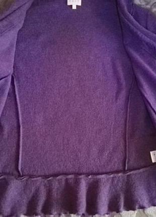 Женский пиджак 100% шерсть фиолетовый,размер евро 16 (48-50размер) от east7 фото