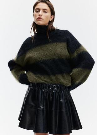 Шкіряна спідниця h&m