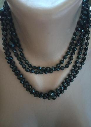 Намисто довге з чеського скла