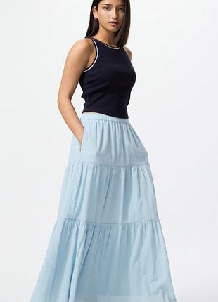 Макси юбка uniqlo