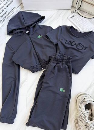Жіночий костюм трійка lacoste