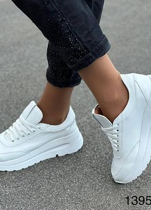 Женские кроссовки натуральная кожа кожаные