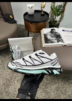 Жіночі кросівки salomon xt-6 white black mint