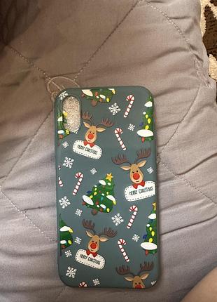 Чохол новорічний на айфон xr