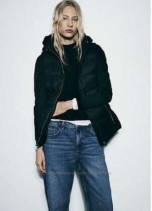 Zara р.м (s/xs) жилетка безрукавка синього кольору
