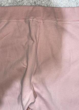 Тёплые пудровые байковые  штаны от спортивного костюма reebok made in salvador цвет пудра3 фото