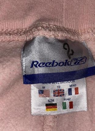 Тёплые пудровые байковые  штаны от спортивного костюма reebok made in salvador цвет пудра4 фото